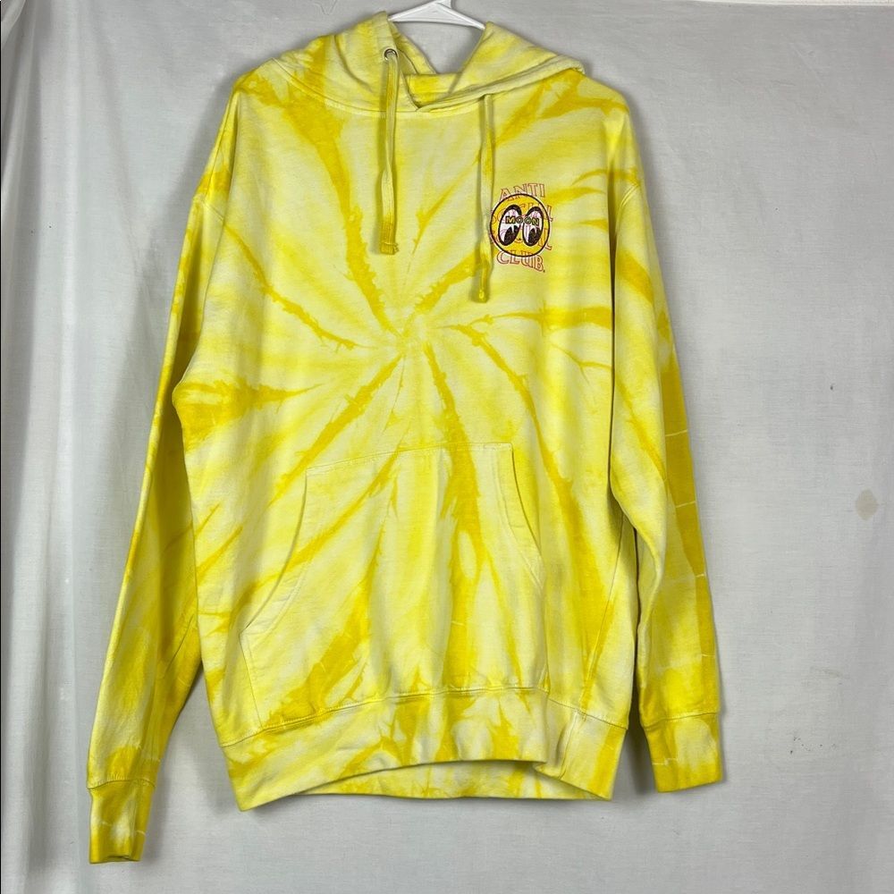 Yellow Tie Dye Anti Social Social Club Mooneyes Hoodie